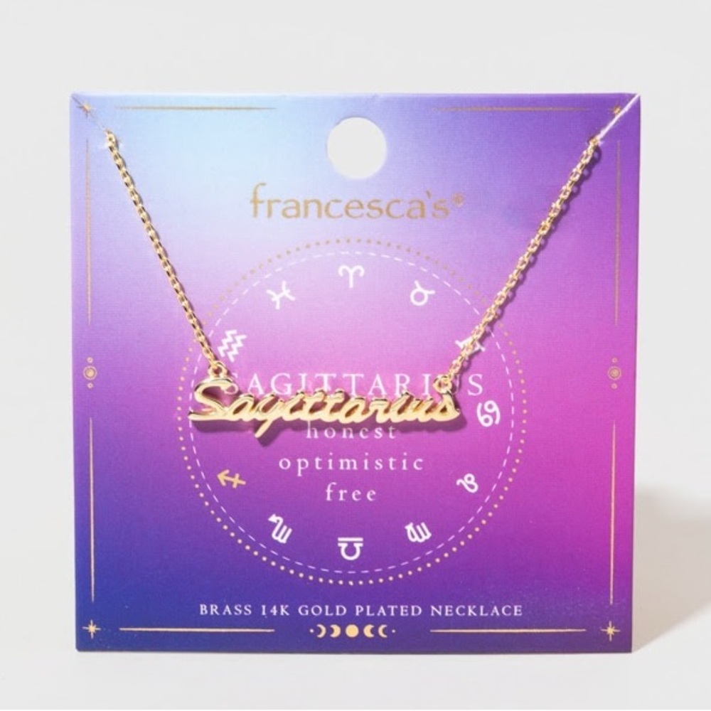 Zodiac Script necklace - Picture 5 of 12